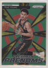 2018-19 Panini Prizm Freshman Phenoms Green Prizm Trae Young #21 0w8