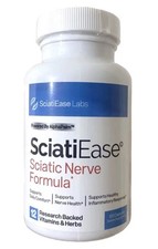 SciatiEase Sciatic Nerve Health Support Supplement with AlphaPalm - 120 Capsules