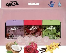 WISH Hand Sanitizer 3 pack - Coconut, Dragonfruit  Vanilla - NEW 