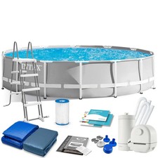 Intex Prism Frame Pool Set 549 x 122cm With Filter Pump, Ladder, Cover & Ground