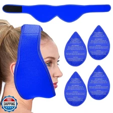 Wisdom Teeth Ice Pack Head Wrap for Pain Relief - Cold Hot Therap