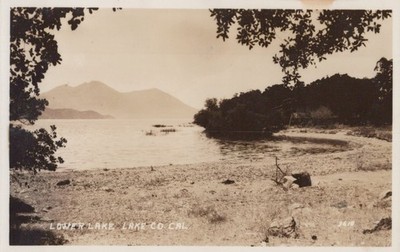 LOWER LAKE COUNTY CALIFORNIA -VINTAGE RPPC Real Photo Postcard