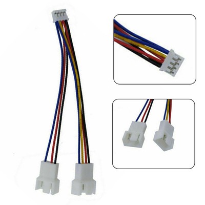 Replacement Graphics Card Fan Cable Part 1pcs 4Pin To 2 Way CPU for MINI PH2.0