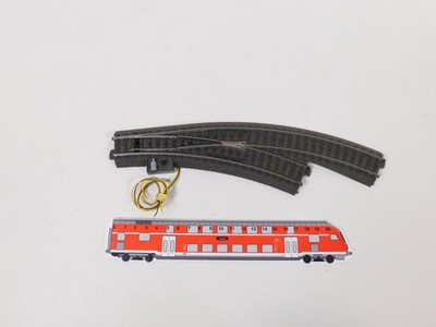 Märklin H0 AC C-Bogenweiche 24672 rechts digital 74460+Antrieb 74490 #EH952-0,5