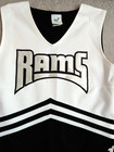 RAMS Cheerleader Uniform Halloween Costume 34"B Skirt elastic waistband 30-35" — photo 4