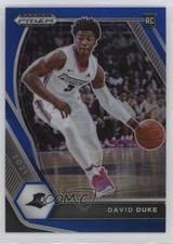 2021-22 Panini Prizm Draft Picks Blue Prizm 63/199 David Duke Jr #44 00gy