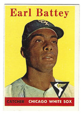 EARL BATTEY 1958 Topps Baseball # 364 Chicago White Sox Ex Plus