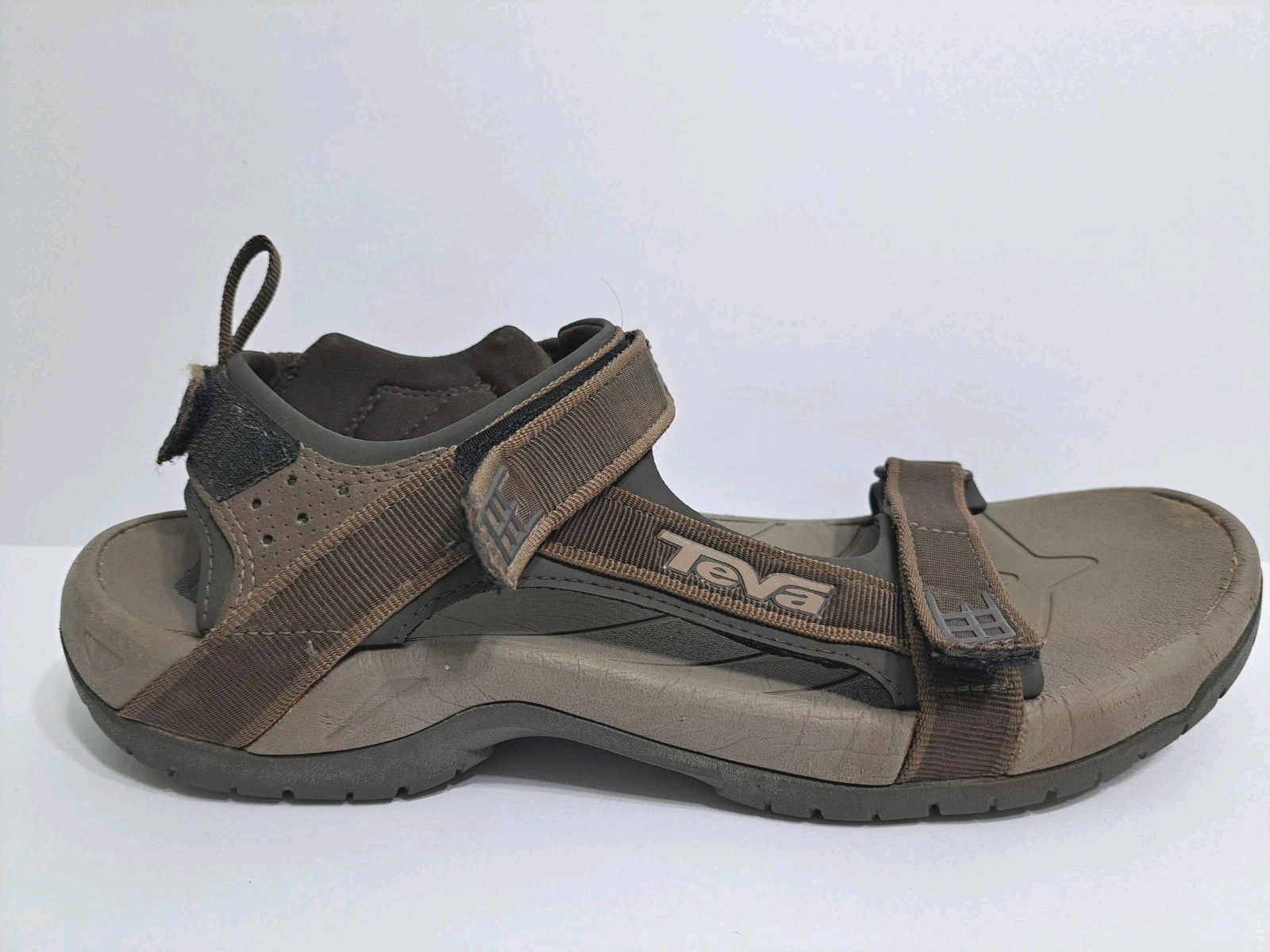 KEEN Sandali Teva Uomo 12 Tanza Marrone Pelle Trail Outdoor Regolabili Escursioni Spiaggia
