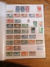 Album 16 pages timbres Maroc Algérie Tunisie