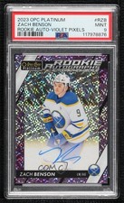 2023 O-Pee-Chee Platinum Rookie Violet Pixels 53/99 Zach Benson PSA 9 Auto 03uh