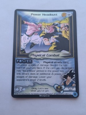 Dragon Ball Z TCG Power Headbutt 68 Limited Foil DBZ CCG