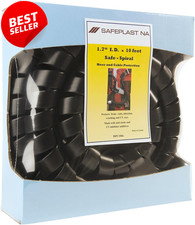 Spiral Wrap Hose Cable Protector Yellow 2.0" OD x10Ft Pre Cut 50Pc US