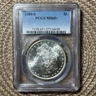 1880 Morgan Silver Dollar $1 PCGS MS65+ San Francisco Business Strike