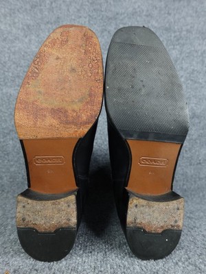 Coach Black Leather Chelsea Boots Men display picture 3