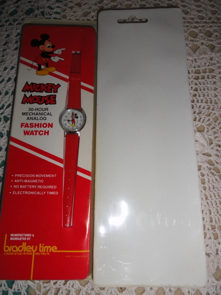 MICKEY MOUSE 2 pc WATCHES SPECIAL BRADLEY 30 HOUR MANUAL - Image 2 of 4