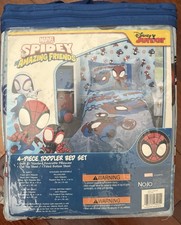 Toddler Spidey and His Amazing Friends 4-Piece Bed Set