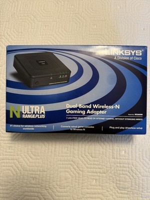 Linksys WGA600N Dual-Band Wireless-N-Gaming Adapter N Ultra Range Plus Cisco