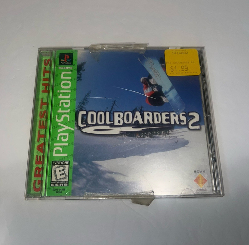Sony Cool Boarders 2 PS1 1998 E NTSC-U/C Sports Snowboarding Multiplayer