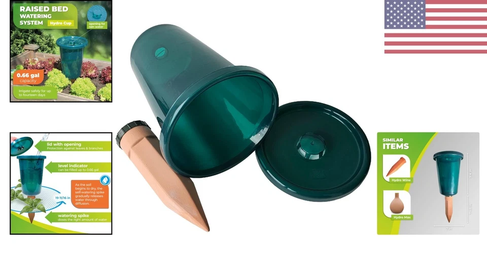 Набор вставок для самополива рассады Hydro Cup | 0,66 галлона, 4 штуки для Eco-Frien... - Изображение 2 из 4