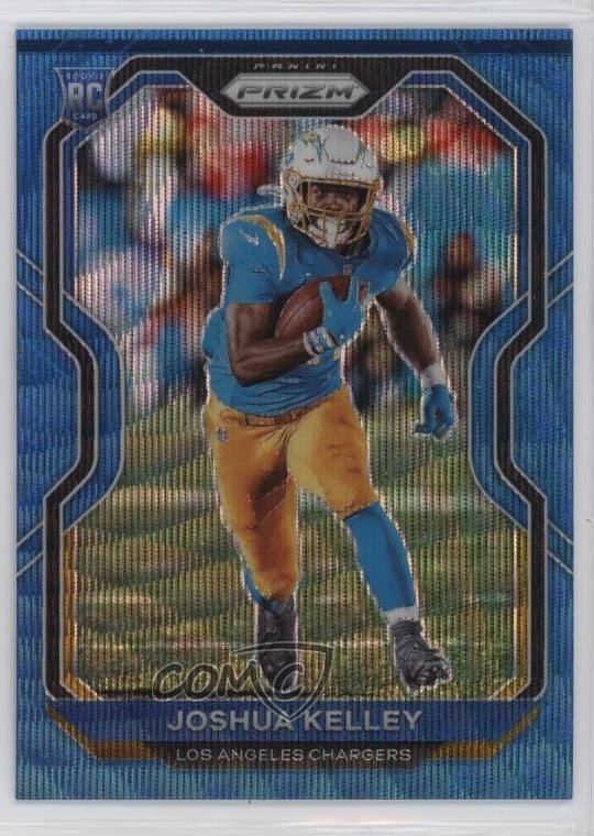 2020 Panini Prizm Rookie Blue Wave Prizm /199 Joshua Kelley #326 Rookie RC