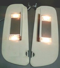 1994-01 Dodge Ram 1500 2500 Lh Rh Lighted Sun Visors Set Oem Gray Cloth Tested 1994-01 Dodge Ram 1500 2500 Lh Rh Lighted Sun Visors Set Oem Gray Cloth Tested