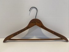 3 Vintage Wooden Clothes Hanger Advertising