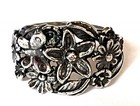 NWOT OR PAZ STERLING SILVER 925 FLOWERS BUTTERFLIES RING SZ 8 ISRAEL PZ Au — photo 1