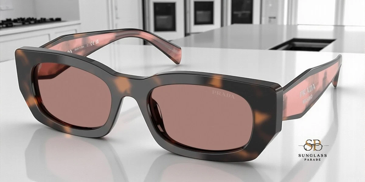 PRADA Brown Oval Sunglasses for Women for sale | eBay