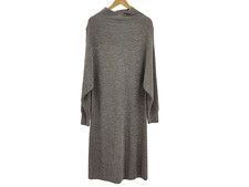 Quince Women Australian Merino Wool Relaxed Turtleneck Sweater Dress Gray XL