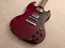 Vintage VS6 Cherry SG Guitar 2003 Original pre-Wilkinson