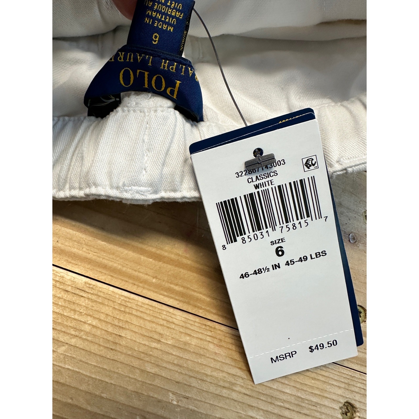 Polo Ralph Lauren Kids Cargo Pants White Size 6 Boys thumbnail 3