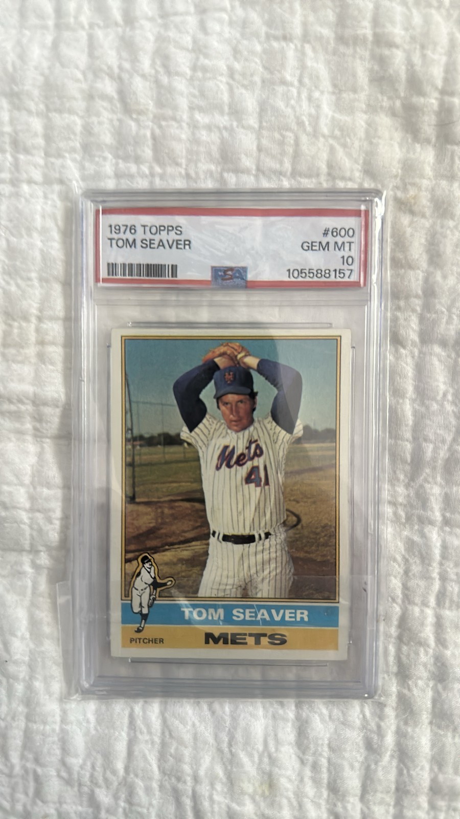 1976 Topps #600 Tom Seaver NY Mets HOF PSA 10 GEM MT