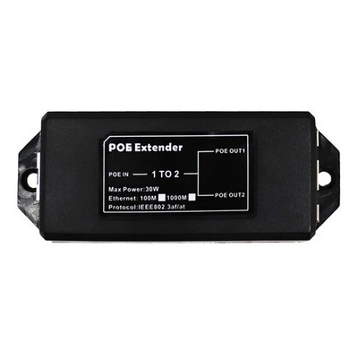 Neuer 2-Port-Gigabit-48-V-POE-Extender 1000 Mbit/S - IEEE 802.3af/ PoE-Repe4835