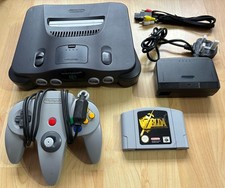 Nintendo 64 N64 Console VGC Condition & The Legend Of Zelda Ocarina Of Time -Pal