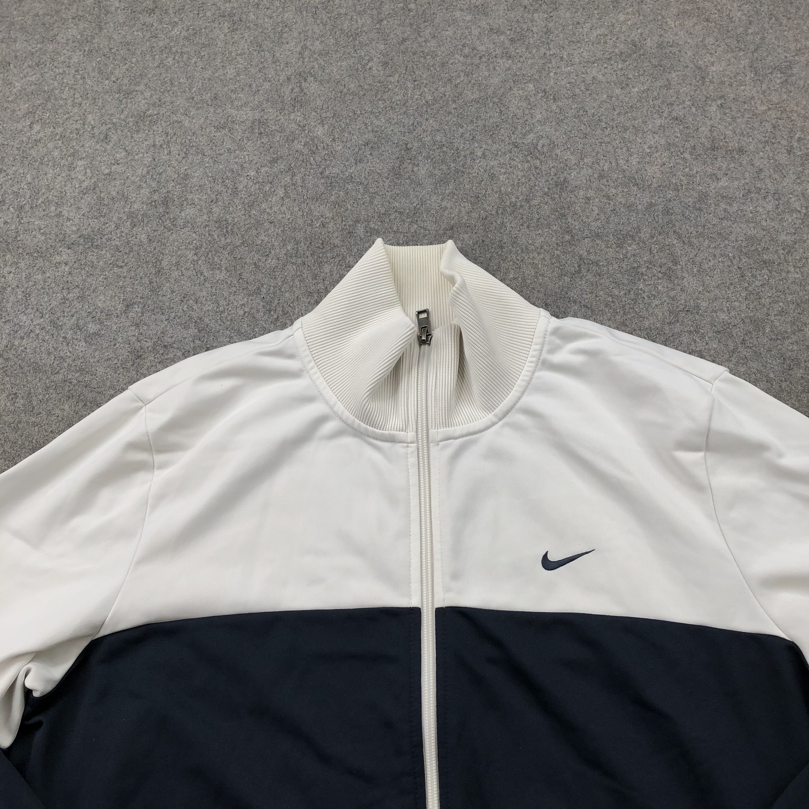 SACAI X NIKE Nike Giacca Uomo Large Bianco Navy Full Zip Pista Atletica The Athletic Dept Y2K