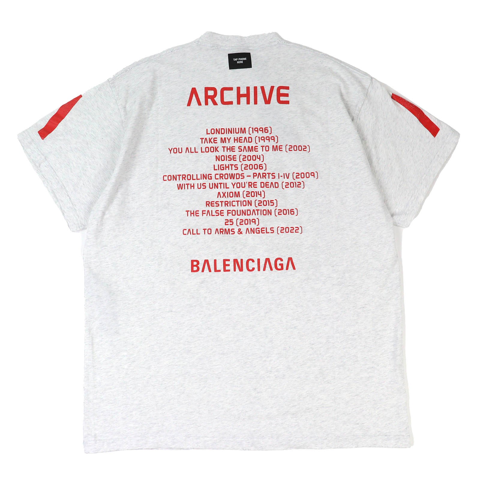 BALENCIAGA Men's T-Shirt Unused Cotton Archive Medium Fit Connected Short Sleeve thumbnail 2
