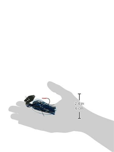 Evergreen Jackhammer Chatterbait Fishing Lure, Black/Blue, 4oz, New - Image 2