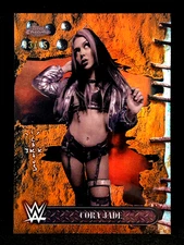 Cora Jade 2025 Topps Chrome WWE Cactus Jack ORANGE REFRACTOR /25 SSP #73