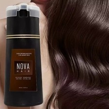 Nova Hair Instant Dye Shampoo Hair Color Shampoo Dark brown HOT Hair Care New