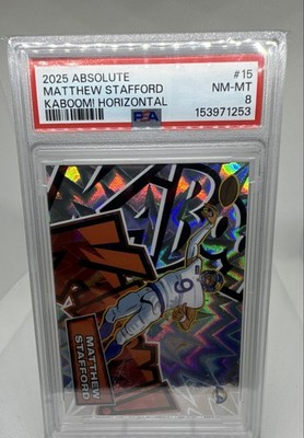 2025 Panini Absolute - Kaboom! Horizontal Matthew Stafford #15 for