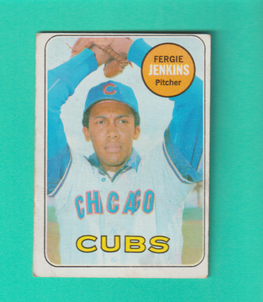 1969 TOPPS #  640 FERGIE JENKINS CHICAGO CUBS EX
