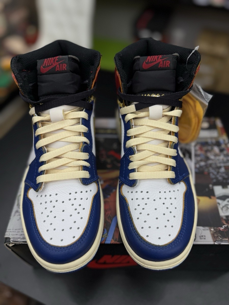 Size 6M/7.5W - Jordan 1 Retro NRG x Union LA High Storm Blue