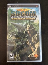 Sony PSP UMD SOCOM U.S. Navy Seals Fireteam Bravo Video Game. Case + Extras