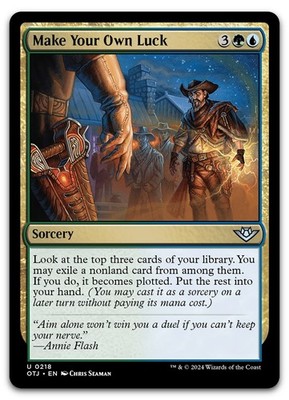 Make Your Own Luck #218 (NM) Thunder Junction OTJ Magic MTG