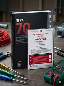 NFPA 70, National Electrical Code (NEC) Handbook 2026 Hardcover + Index tabs