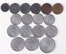 Austria 17 coins 1946-1957 (Post WW2) all different & listed #4