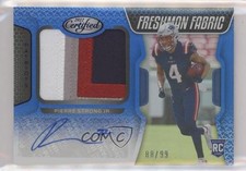 2022 Certified Mirror Blue 88/99 Pierre Strong Jr #224 Auto qf8