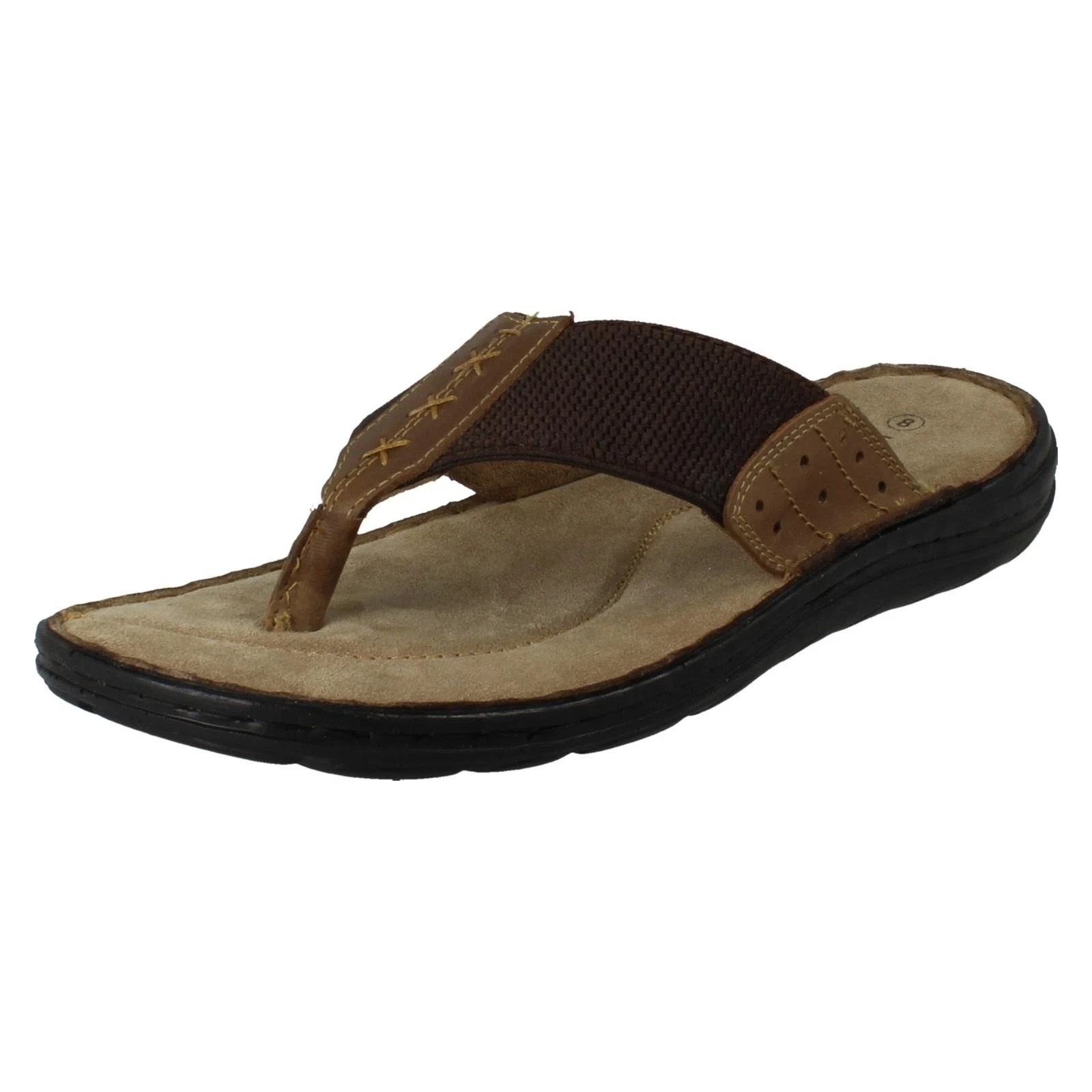Mens Hush Puppies Leather Flip Flops Toe Post Summer Holiday Sandals "Alan"
Opens in a new window or