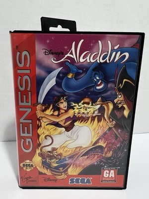 Disney's Aladdin (Sega Genesis, 1993) No Manual Tested & Working
