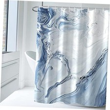 Blue Marble Shower Curtain - Waterproof - 72"W x 72"L - Pack of 1
